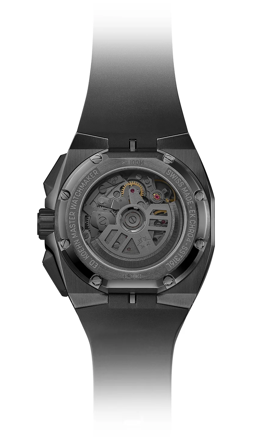 Tempus I Open-worked black dial