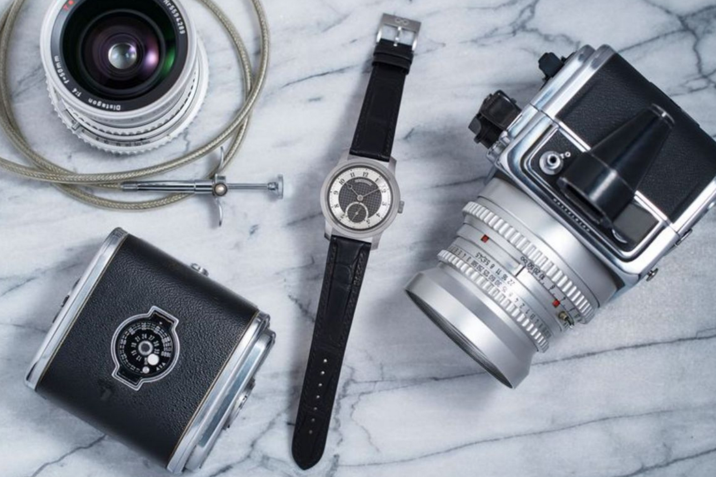 J.N. Shapiro Infinity Series Pure Blackened Zirconium Dial with White Gold