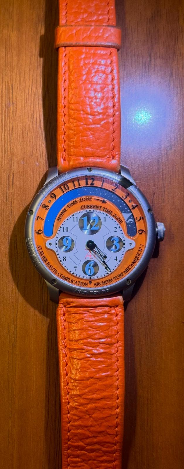 Ataelier Haute Complication "Dual Time" Titanium Orange