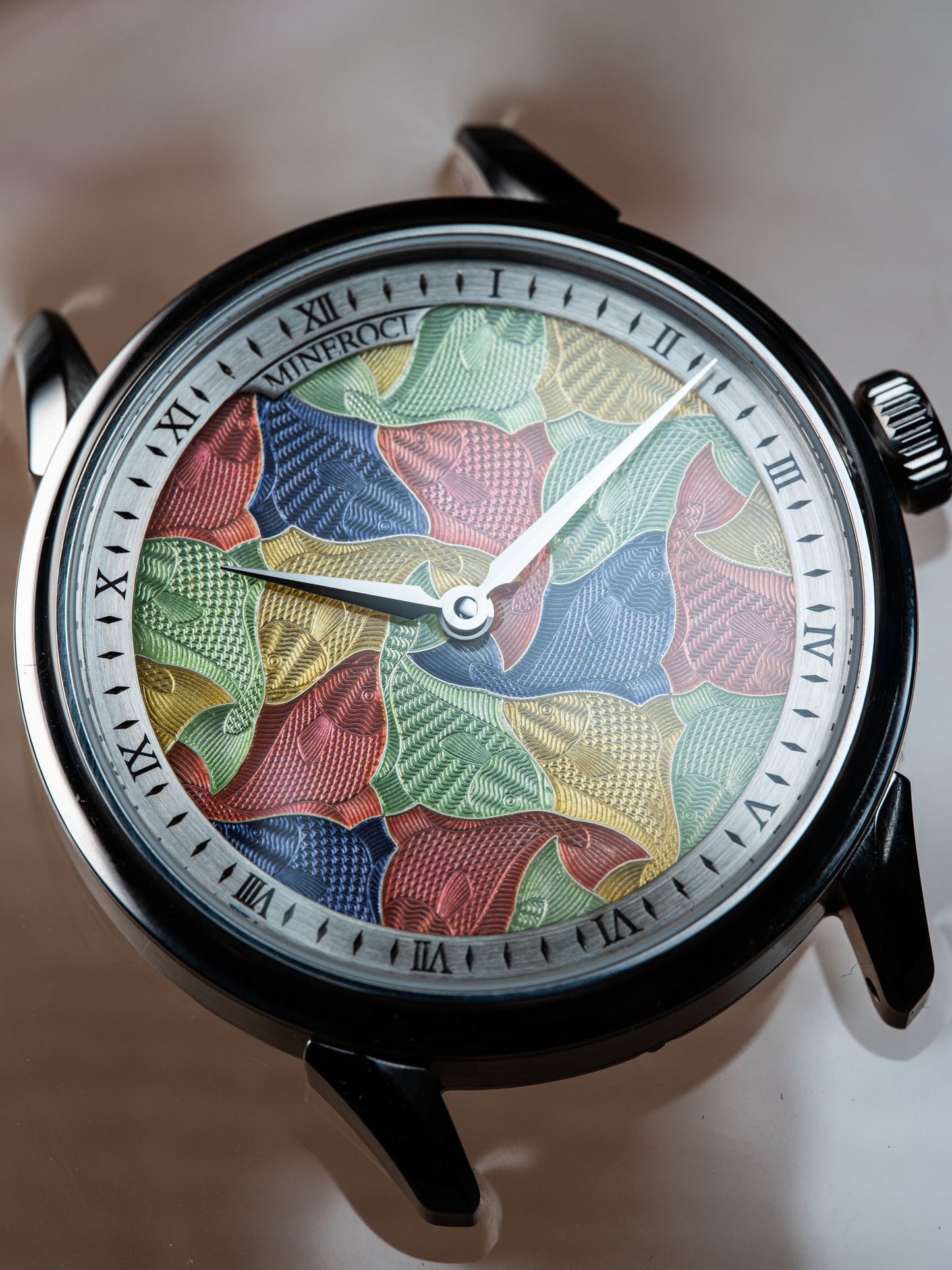 Mineroci Cloissone Enamel Guilloche Fish