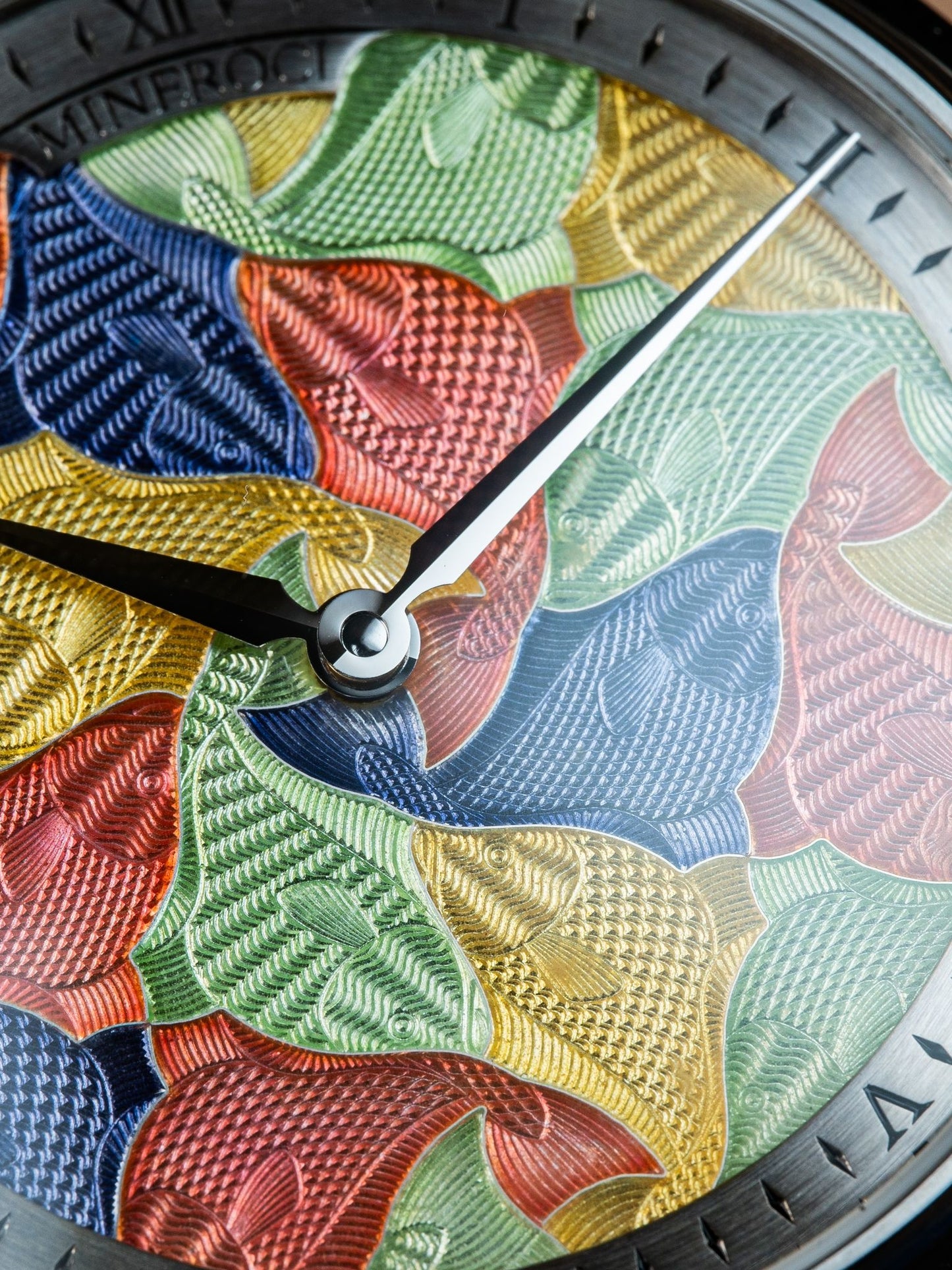 Mineroci Cloissone Enamel Guilloche Fish