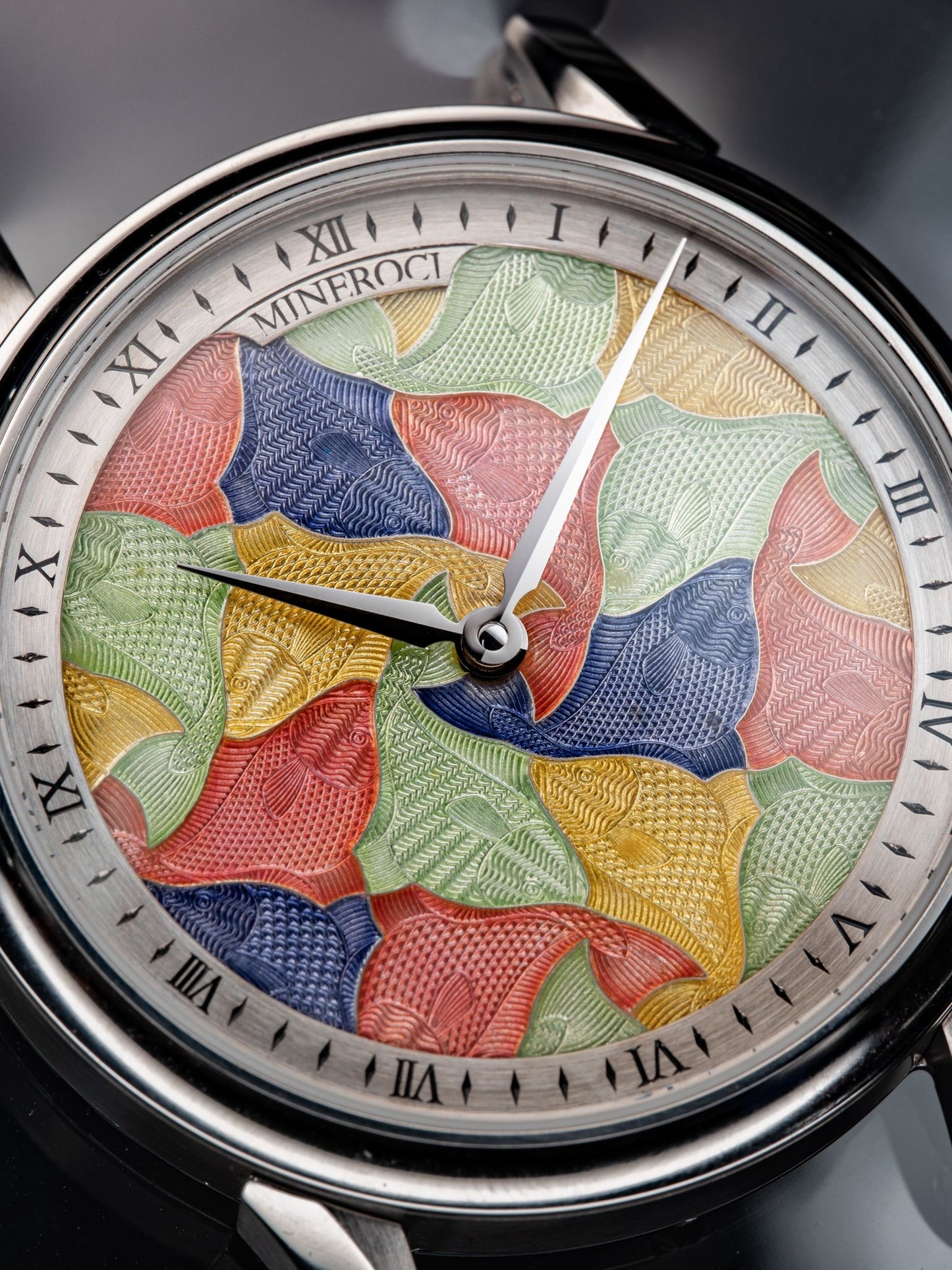 Mineroci Cloissone Enamel Guilloche Fish