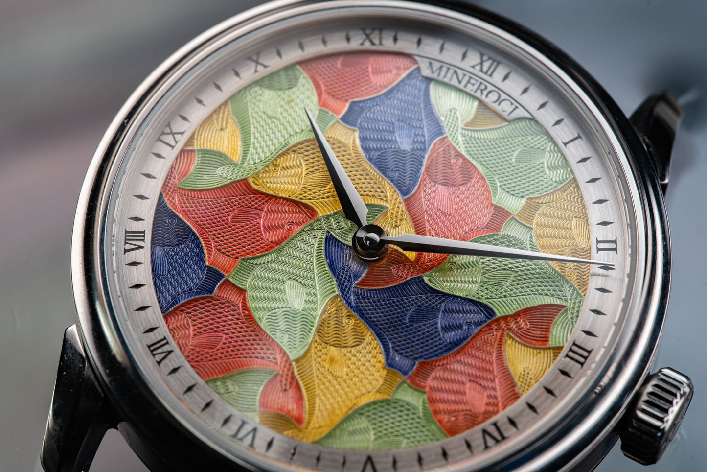 Mineroci Cloissone Enamel Guilloche Fish