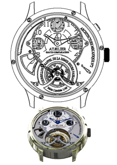 Ataelier Huate Complication Striking Tourbillon "Passing Half-Hour Reminder"