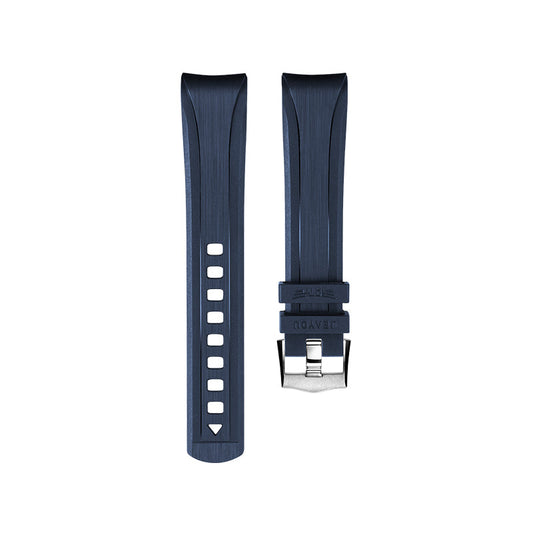 Navy Blue FKM Rubber Strap for Omega Seamaster 300