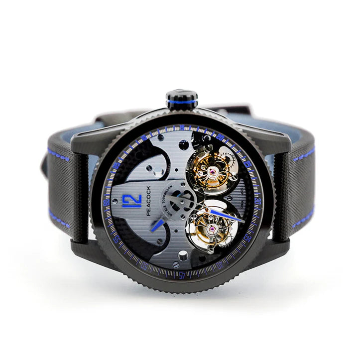 PEACOCK King Returns Double Tourbillon Watch