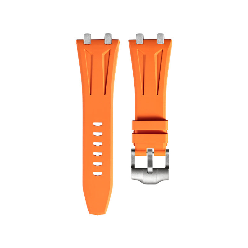 Orange FKM Rubber Strap for Audemars Piguet Royal Oak 41mm