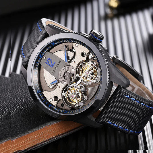 PEACOCK King Returns Double Tourbillon Watch