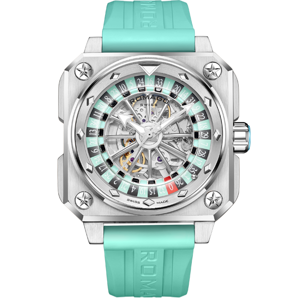 ROULETTE MASTER II SKELETON AUTOMATIC RM085-0557PL-REB-6