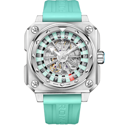 ROULETTE MASTER II SKELETON AUTOMATIC RM085-0557PL-REB-6