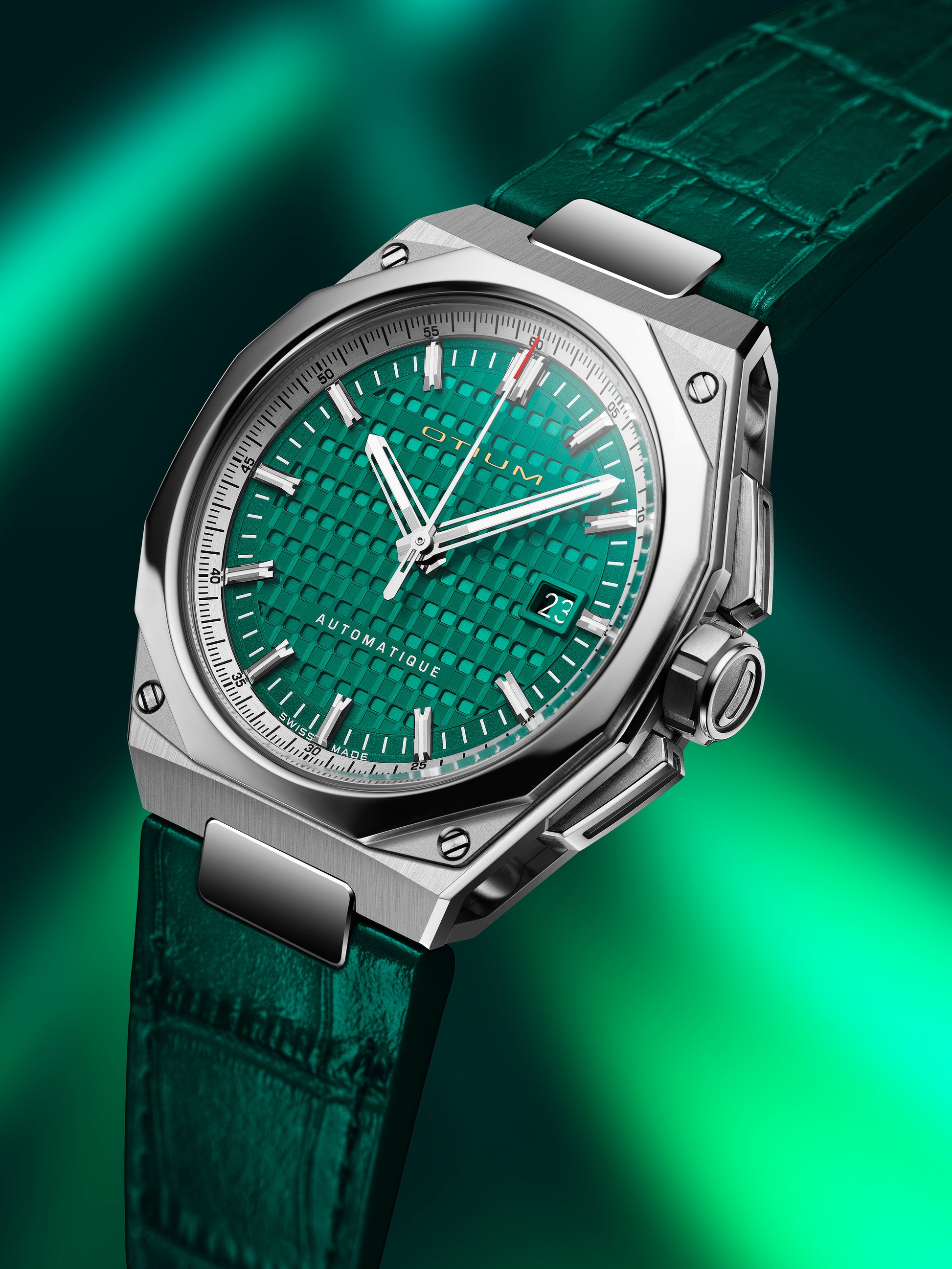 OTIUM REPOSE Titanium Grade Case with Leather Strap