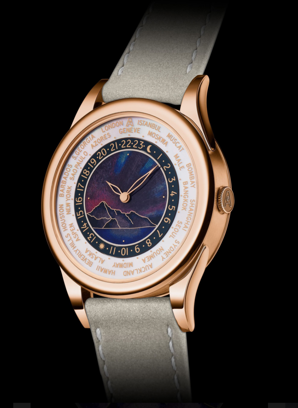 Andersen Geneve WORLDTIME WATCHES - ARCTIC SUNRISE & AURORA IN COLLABORATION WITH BCHH