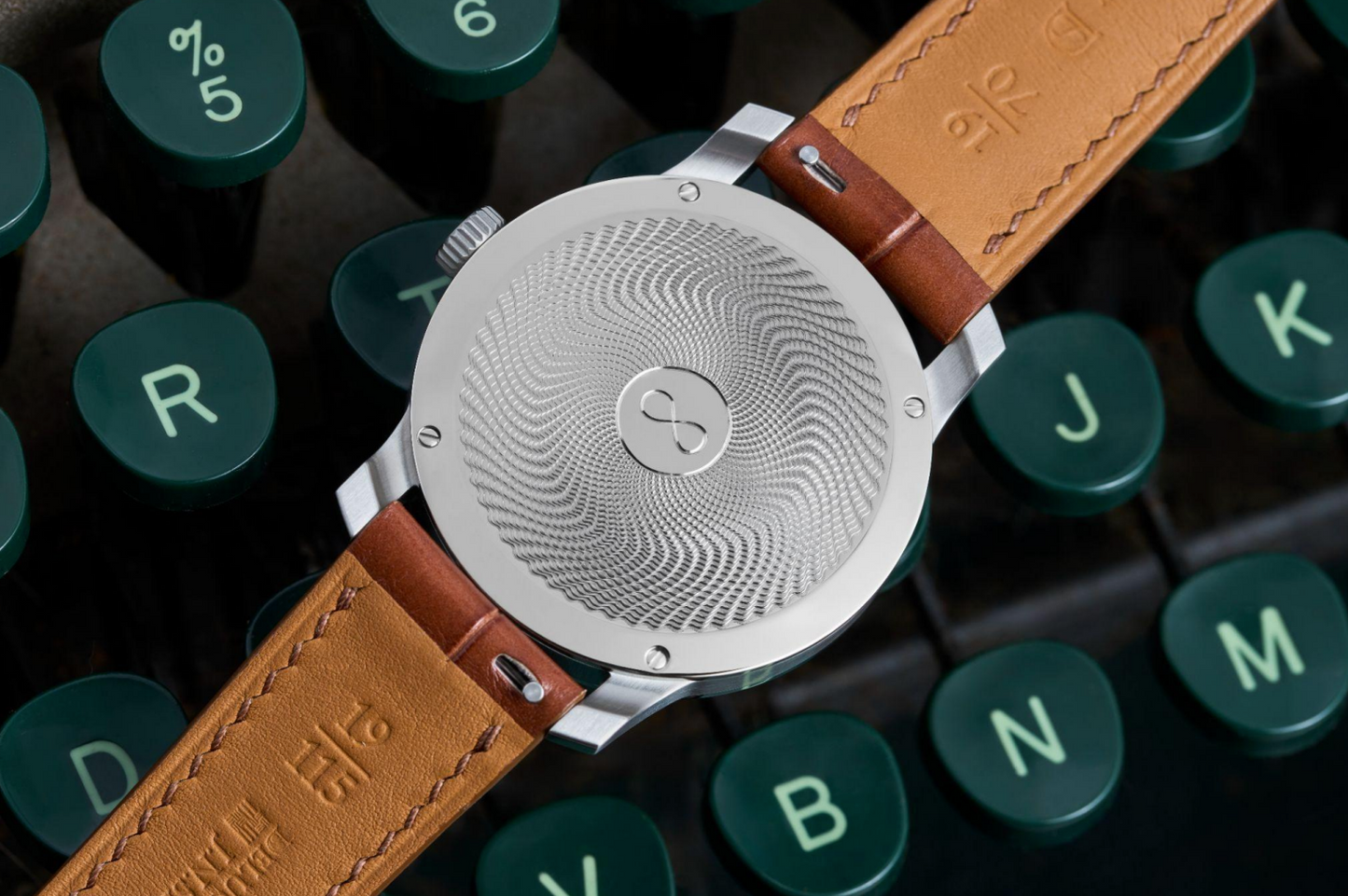 J.N. Shapiro Infinity Series Pure Frosted Silver Dial with Rose Gold