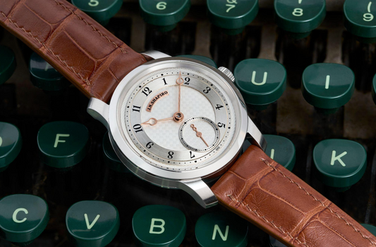 J.N. Shapiro Infinity Series Pure Frosted Silver Dial with Rose Gold