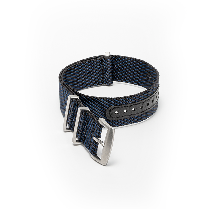 Nylon Black And Blue NATO Strap