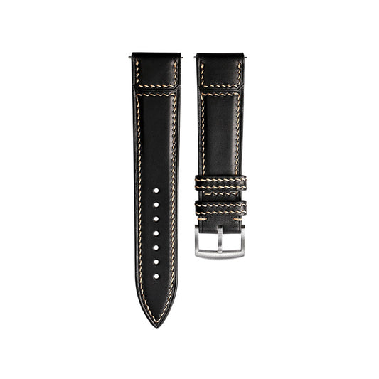 Black Harness Crazy Horse Leather Strap