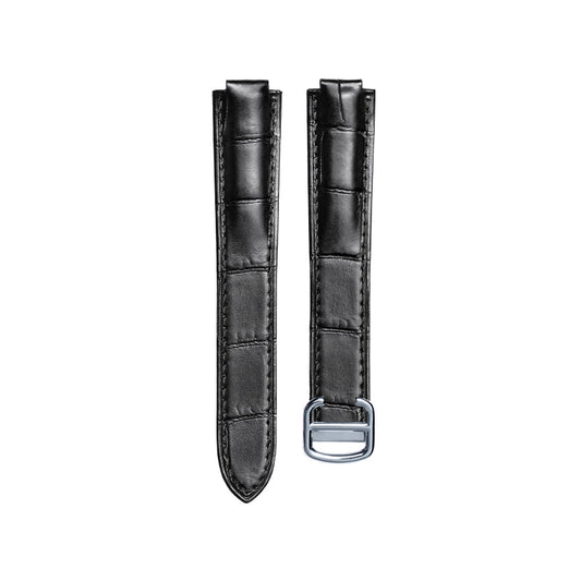 Black Nile Crocodile Watch Strap for Cartier Ballon Bleu