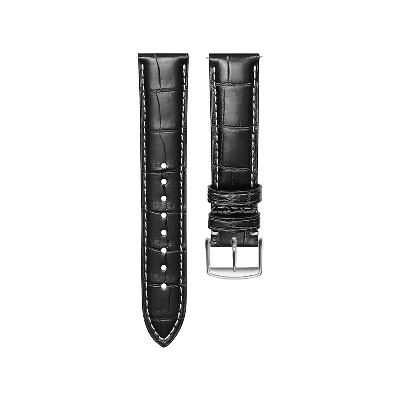 Black Nile Crocodile Strap for Longines