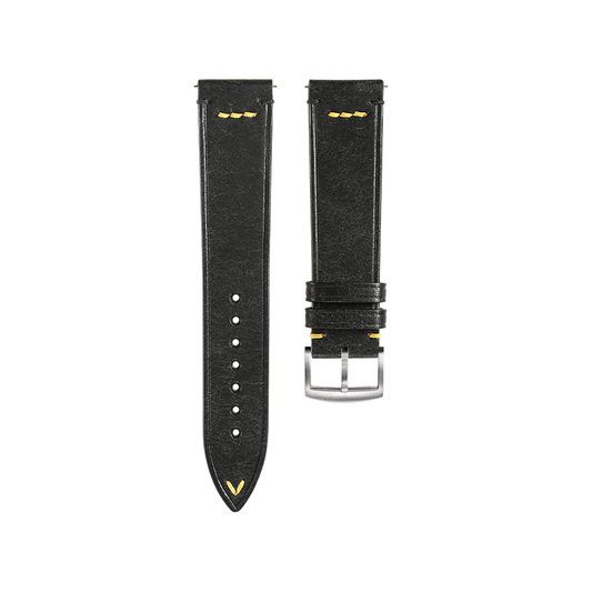 Black Pilot Pueblo Leather Strap