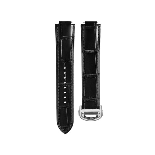 Black Quick-release Alligator Straps for Ballon Bleu de Cartier