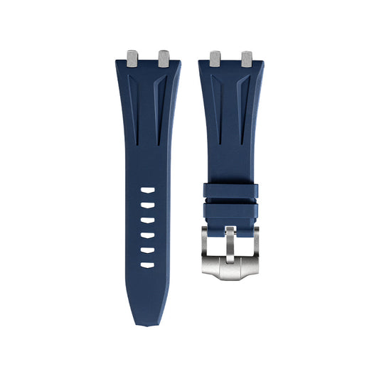 Blue FKM Rubber Strap for Audemars Piguet Royal Oak 41mm