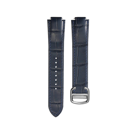 Blue Quick-Release Nile Crocodile Straps for Cartier Ballon Bleu