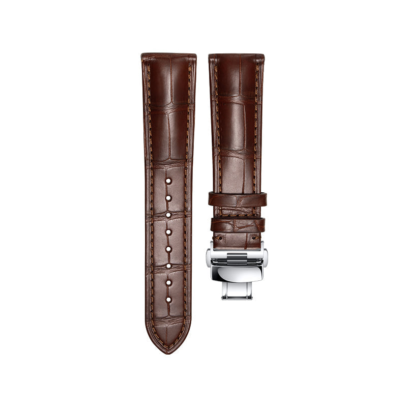 Brown Universal American Alligator Strap