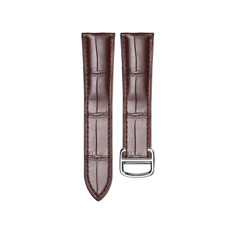 Brown Nile Crocodile Strap for Cartier Tank