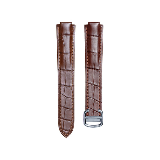 Brown Nile Crocodile Watch Strap for Cartier Ballon Bleu