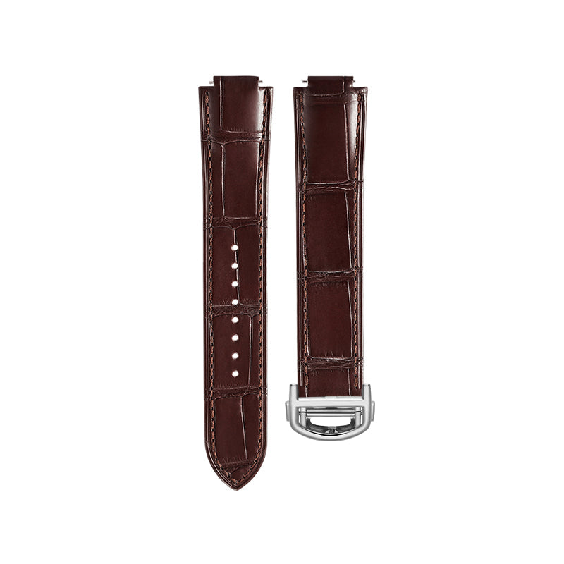 Brown Quick-release Alligator Straps for Ballon Bleu de Cartier