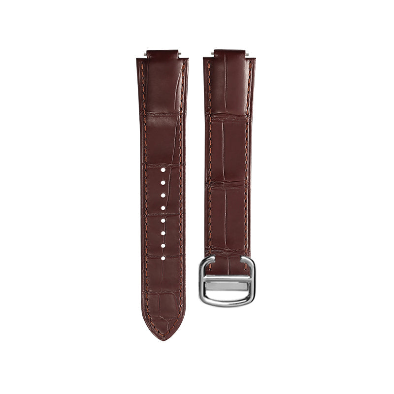 Brown Quick-Release Nile Crocodile Straps for Cartier Ballon Bleu