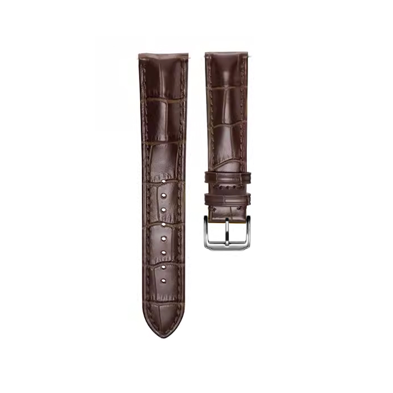 Brown 3A Alligator Grain Genuine Leather Strap