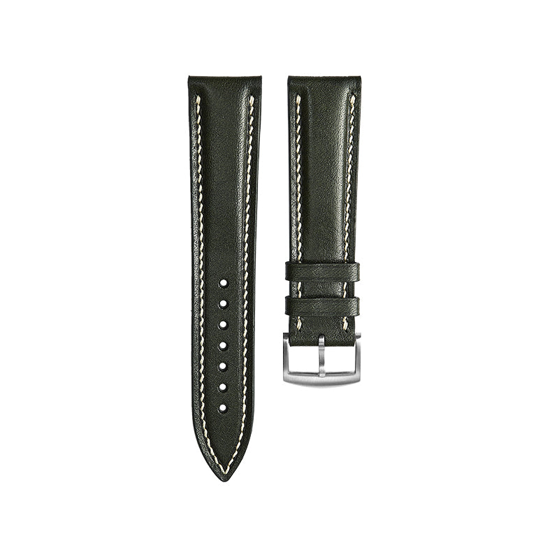 Deep Green Gentleman-Tuxedo Vernazza Calf Leather Strap