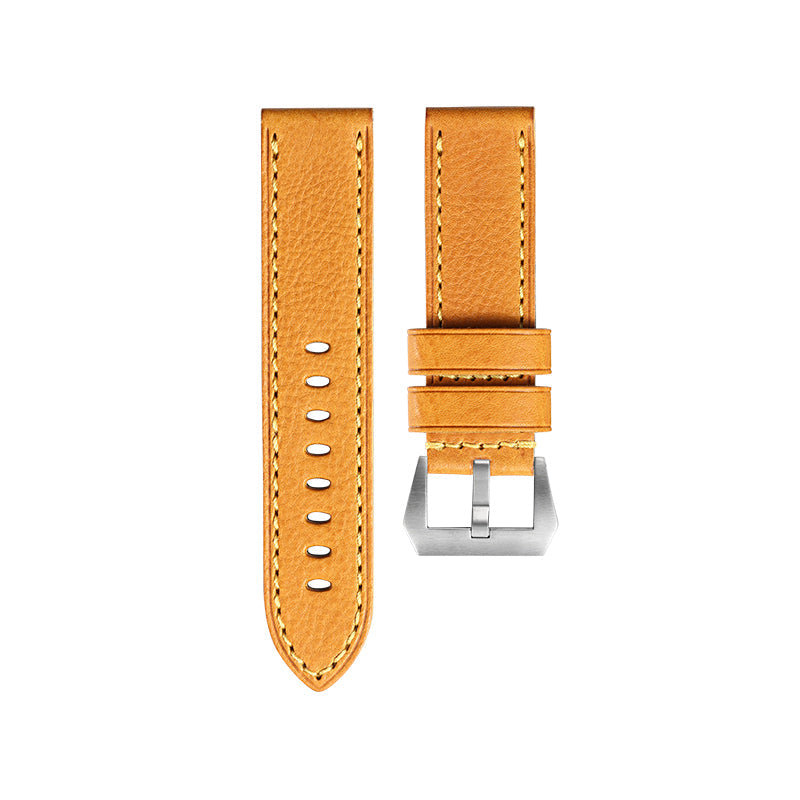 Yellow M-Box Leather Strap for Panerai