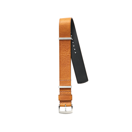 Nato Ginger Waxy Leather Strap