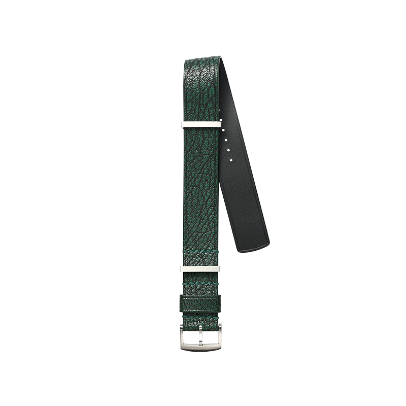 Nato Green PATNAT Goat Leather Strap