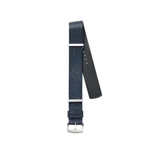 Nato Blue PATNAT Goat Leather Strap