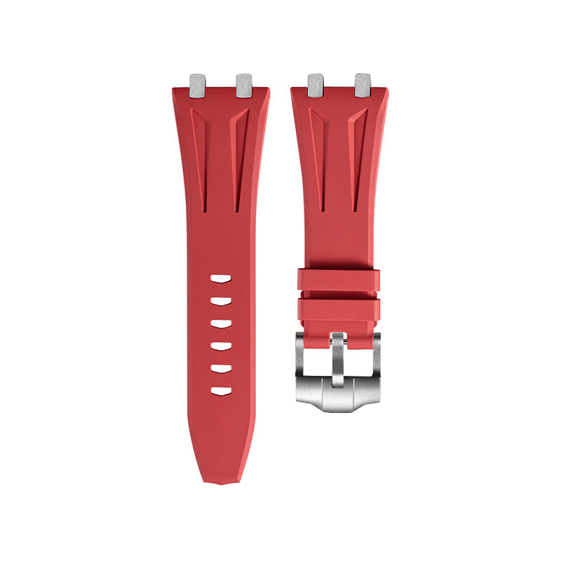 Red FKM Rubber Strap for Audemars Piguet Royal Oak 41mm