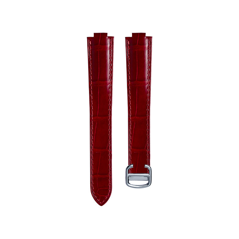 Red Nile Crocodile Watch Strap for Cartier Ballon Bleu