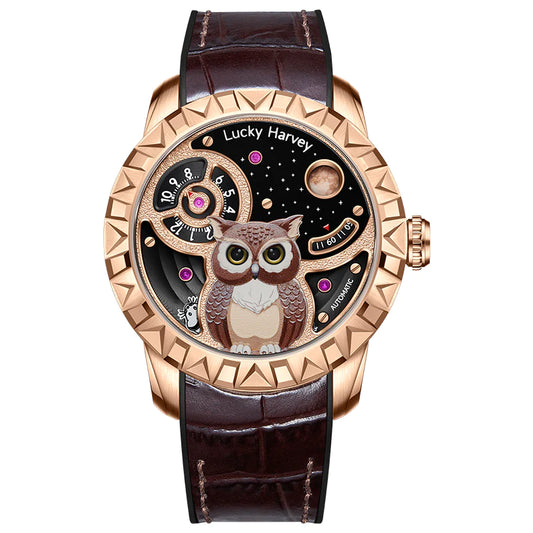 Gold Owl Automatic New Watch Luminous Dial Limited Edition