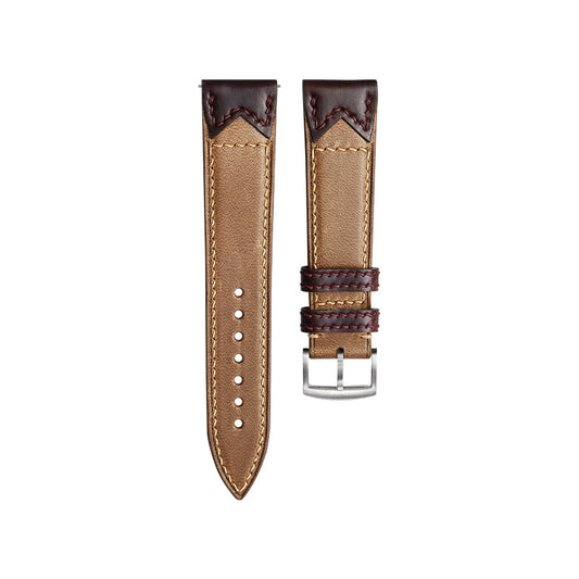 Brown Gentleman-Bow Tie Crazy Horse Leather Strap